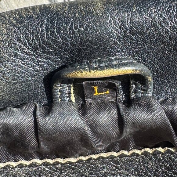 Vintage Harley-Davidson Black Leather Jacket Eagle Back Mens Size L - Picture 9 of 13